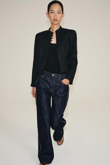 Zara Жакет из 100% льна из коллекции ZW
