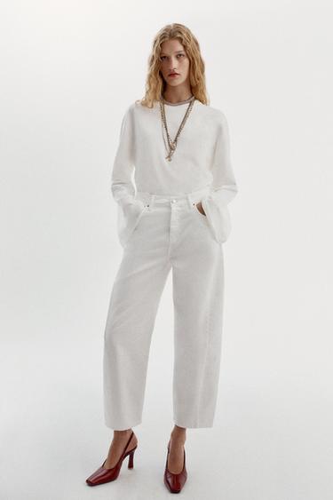 Zara Джинсы Z1975 с завышенной талией и широкими штанинами
