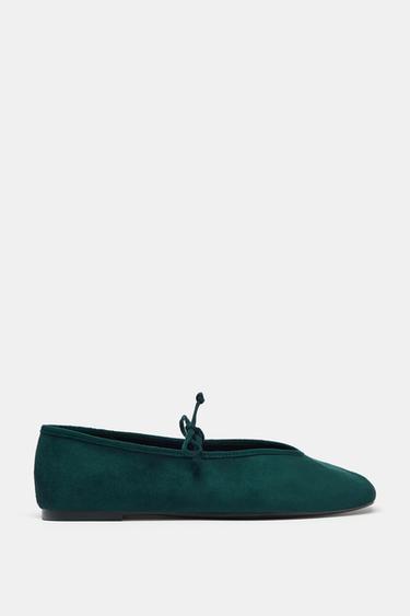 Zara Балетки с бантиком