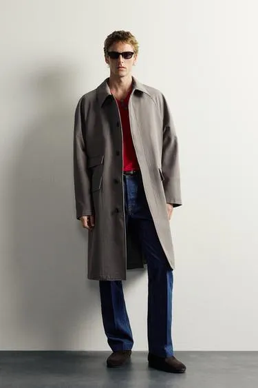 Тренч в клетку Zara «Aaron Levine»- Заказать в России