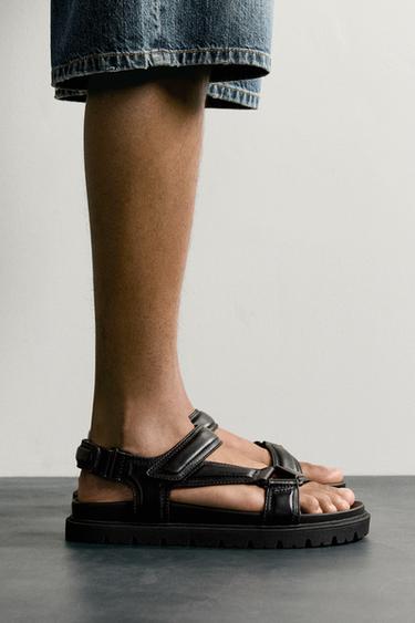 Zara Сандалии с ремешками купить с доставкой.