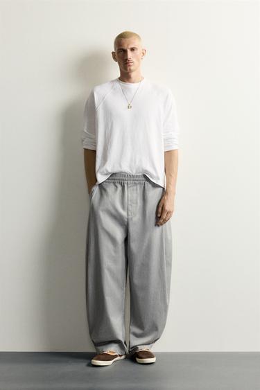 Брюки Balloon Fit с боковыми защипами