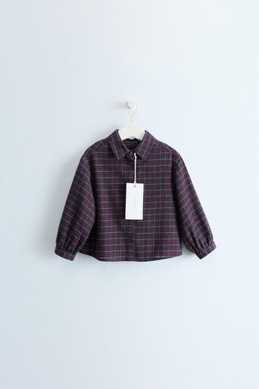 Zara Timeless — рубашка в клетку- Заказать в России