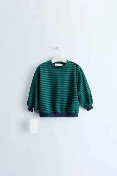 Zara «Timeless» - толстовка в полоску- Заказать в России