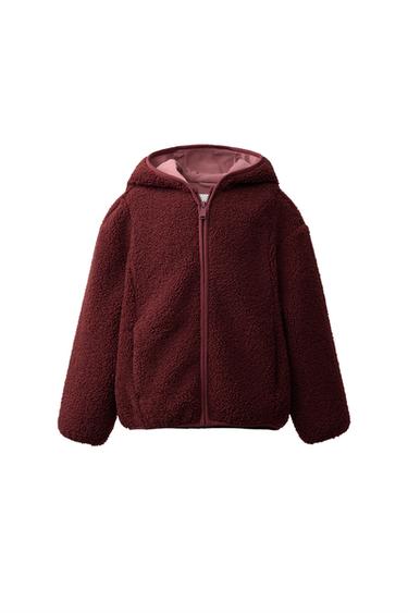 Zara Куртка из искусственной овчины с капюшоном купить с доставкой.