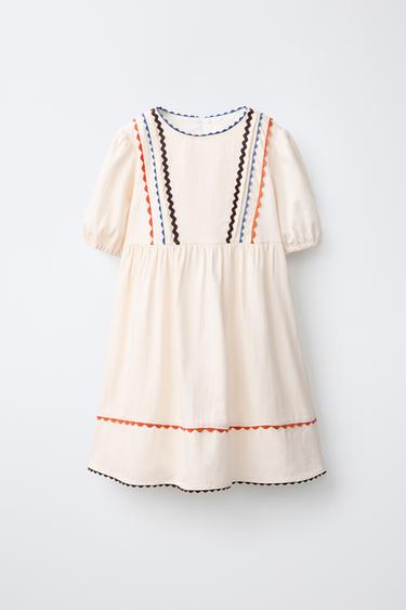 Zara Платье с волнистой отделкой