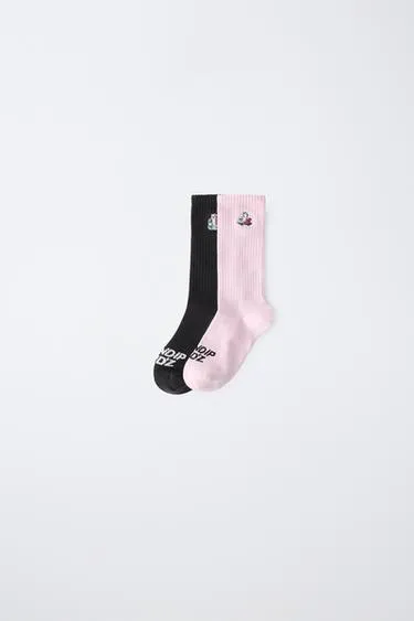 Набор из 2 пар носков средней высоты с вышивкой Ripndip © X Zara Kids- Заказать в России