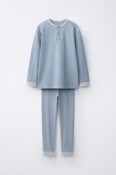 Zara 6-14 лет/однотонная пижама с текстурой купить с доставкой.