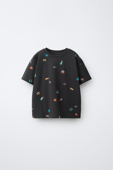 Zara Футболка с принтом