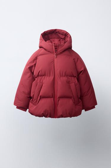 Zara Стеганая куртка с капюшоном  купить с доставкой.