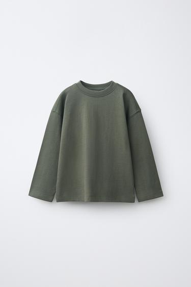 Zara Однотонный лонгслив
