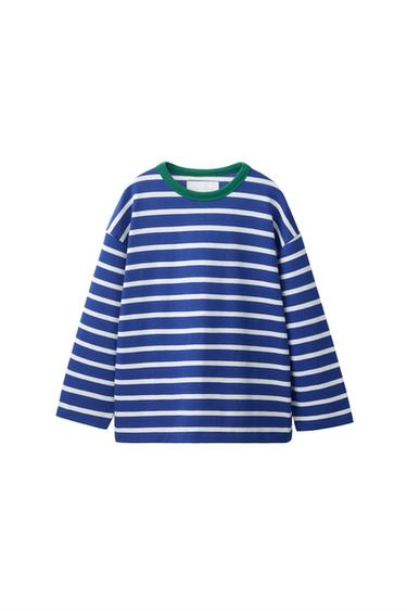Zara Футболка с длинным рукавом в широкую полоску