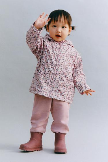 Zara Водоотталкивающий плащ с цветочным принтом