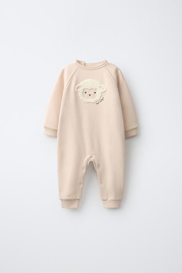 Zara Комбинезон с вышивкой «овечка»