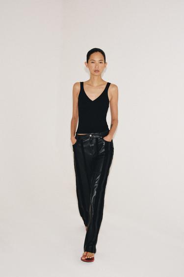 Zara Трикотажный топ на бретелях