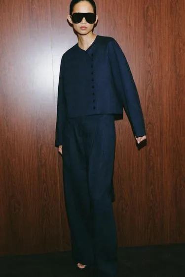 Брюки прямого кроя с защипами — Zw Collection
