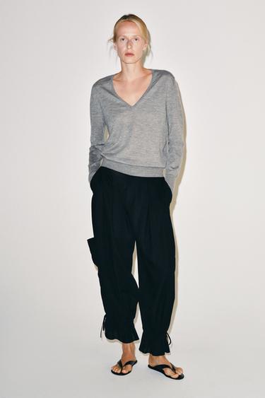 Zara Широкие брюки с завязками — коллекция ZARA «ZW»