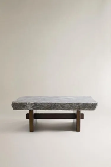 Журнальный стол marble and wood- Заказать в России