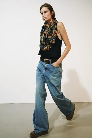 Джинсы Wide Leg Relaxed с низкой посадкой — Zw Collection- Заказать в России