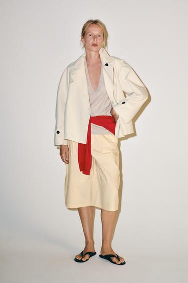 Zara Короткий тренч — коллекция ZARA «ZW»