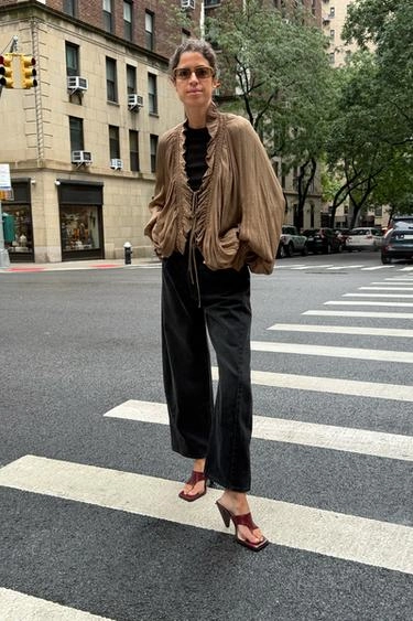 Джинсы Zara «Zw» слим средней посадки укороченные