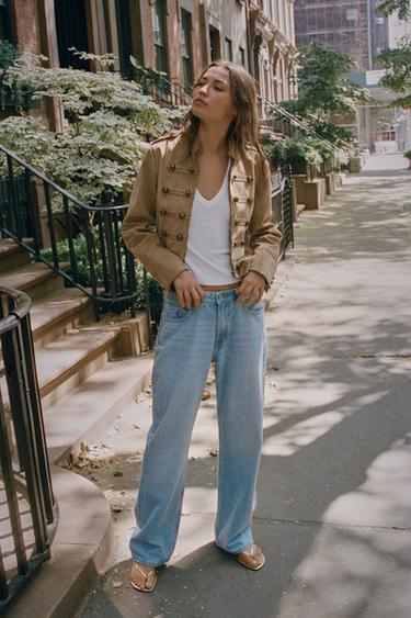 Zara Куртка из искусственной замши с застежками тоггл