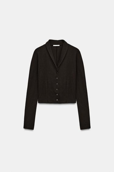 Zara Короткий кардиган на пуговицах купить с доставкой.