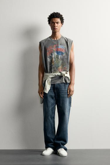 Zara Футболка с принтом PLANET HOLLYWOOD®