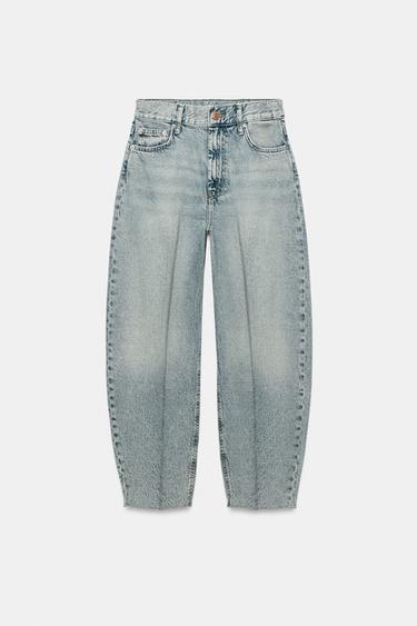 Zara Джинсы TAPERED с высокой посадкой — коллекция ZARA «ZW»
