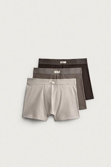 Zara Набор из 3 трусов-боксеров SOFT купить с доставкой.