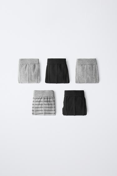 Zara 6–14 лет/ набор из 5 трусов-боксеров (полоска и однотонные) купить с доставкой.