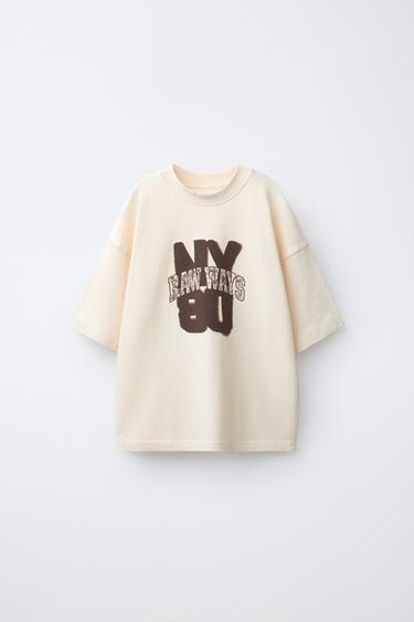Zara Футболка с принтом в стиле спрей купить с доставкой.