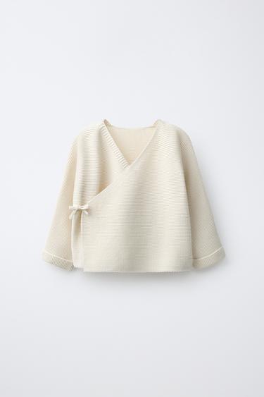 Zara Кардиган на запáхе из трикотажа