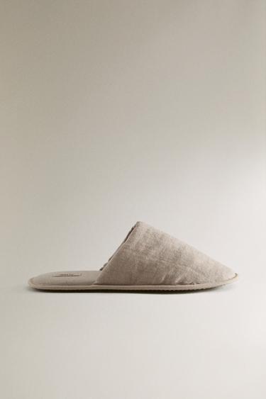 Zara Льняные мюли