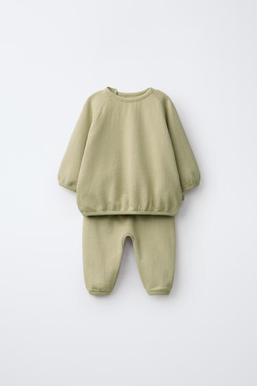 Zara Комплект из толстовки и брюк баллон купить с доставкой.