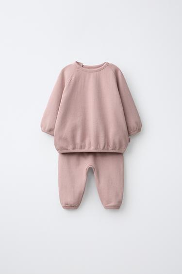 Zara Комплект из толстовки и брюк баллон купить с доставкой.