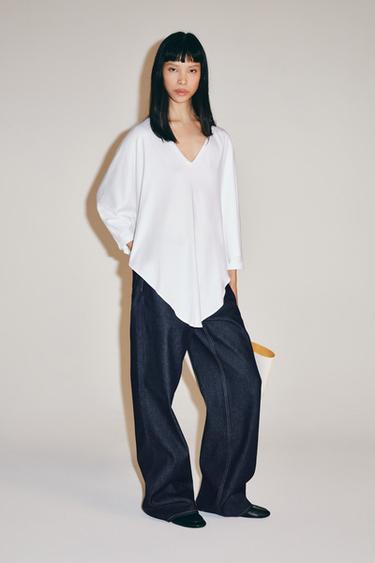 Zara Футболка-кейп SUPIMA® купить с доставкой.