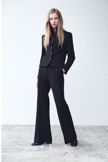 Zara Брюки клёш с разрезами