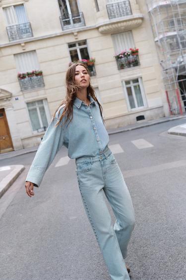 Zara Джинсовая рубашка Z1975 купить с доставкой.