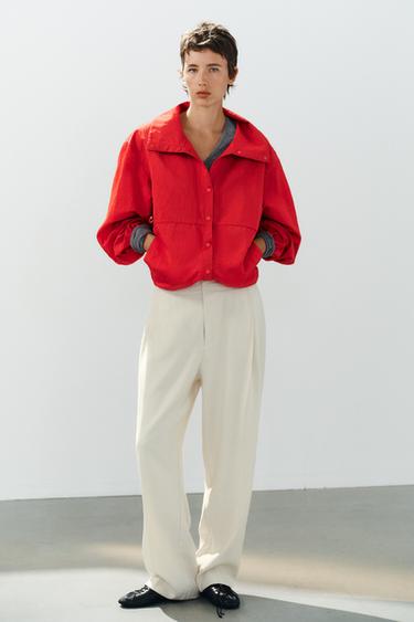 Zara Струящиеся брюки с защипами