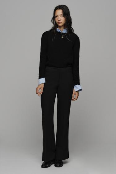 Zara Брюки клёш с заниженной талией