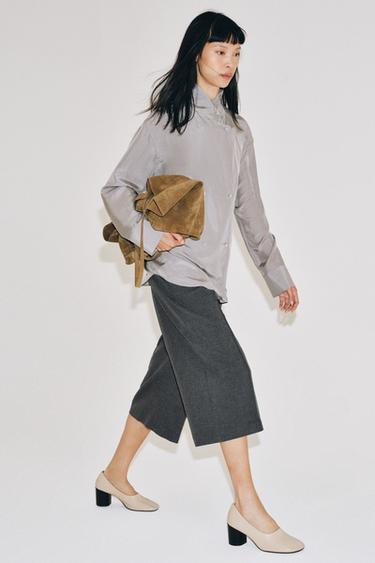 Zara Рубашка с запахом из 100% шелка — коллекция ZARA «ZW»