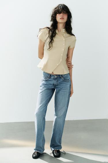 Zara Рубашка с короткими рукавами