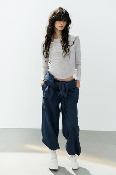 Zara Футболка с вырезом «лодочка» купить с доставкой.
