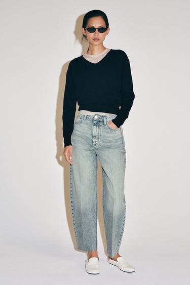 Zara Джинсы TAPERED с высокой посадкой — коллекция ZARA «ZW»