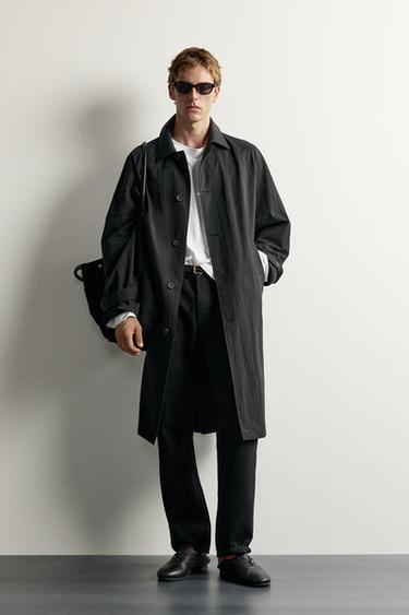Zara Контрастный тренч 
