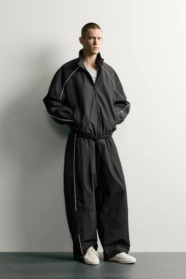 Брюки из технической ткани Water-Repellent с контрастной отделкой