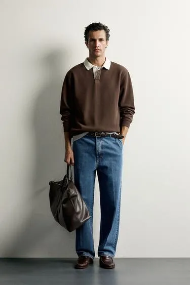 Поло Relaxed Fit из пике