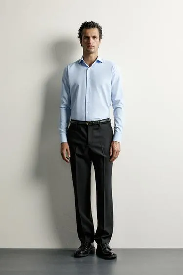 Рубашка Regular Fit из хлопка- Заказать в России