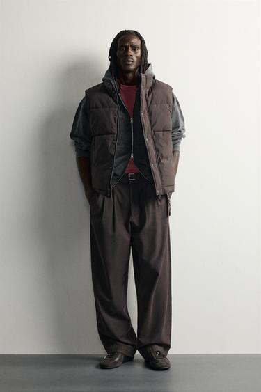 Zara Стеганый жилет из технической ткани